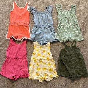 Toddler Girl Bundle - Assorted Rompers